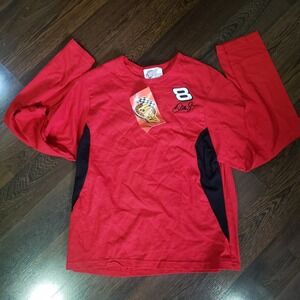 NWT - Dale Earnhardt Jr #8 Red & Black Long Sleeve Shirt | Ladies Large